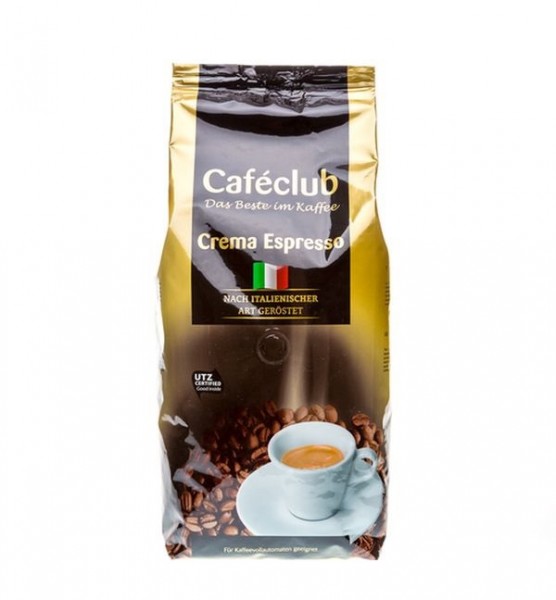 Caféclub Kaffeebohnen Crema Espresso 1000g - MHD: 16.06.2022