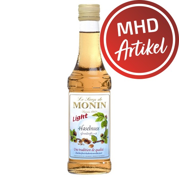 Monin-Sirup Haselnuss light - MHD: 31.01.2024