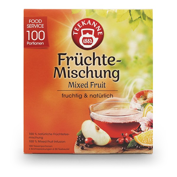 Teekanne Früchte-Mischung 100 Teebeutel à 2 g