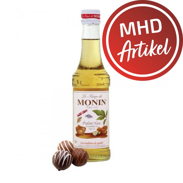 Monin-Sirup Praliné Nuss - MHD 30.11.2022