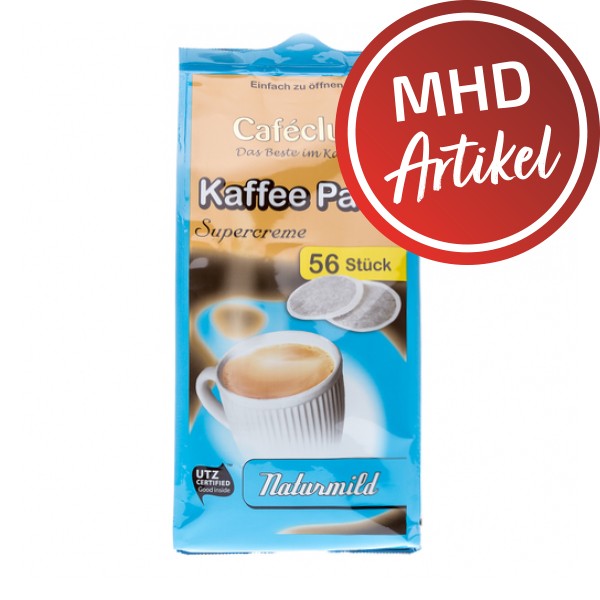 Kaffeepads Caféclub NATURMILD - 56 Pads - MHD: 02.12.2020