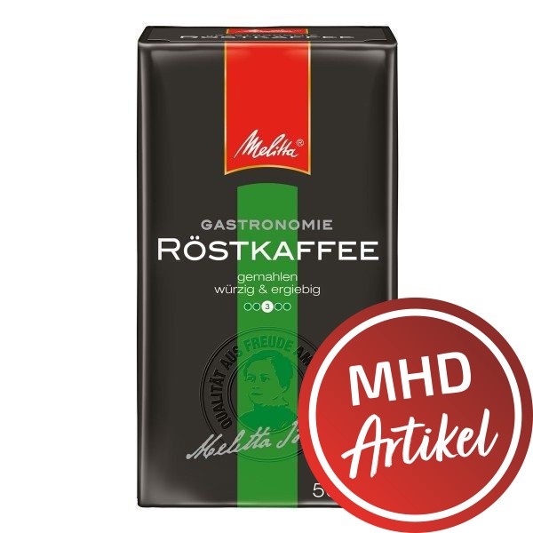 Melitta ® Gastronomie Röstkaffee, würzig ergiebig 500 g - MHD: 09.03.2023