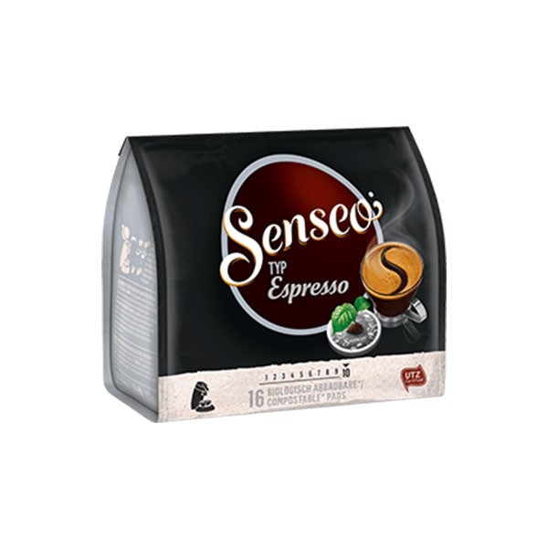 Kaffeepads Senseo® Espresso 16 biologisch abbaubare Pads