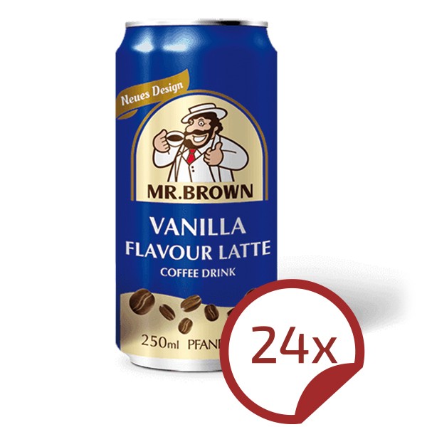 Mr. Brown VANILLA Coffee-Drink 24er Pack