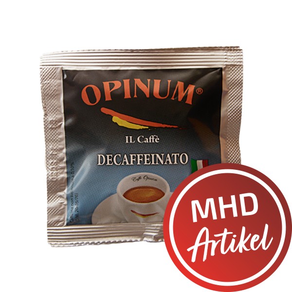 Opinum DECAFFEINATO / entkoffeiniert - 10 ESE-Pads / Cialde - MHD: 30.09.2022