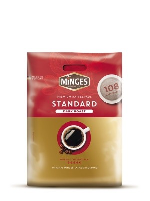 Kaffeepads Minges Dark Roast Standard Megabeutel 108 Pads - MHD: 31.12.2021