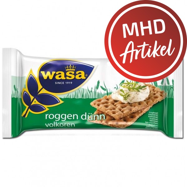 Wasa Roggen dünn - Knäckebrot 80 Stück - MHD: 31.07.2023