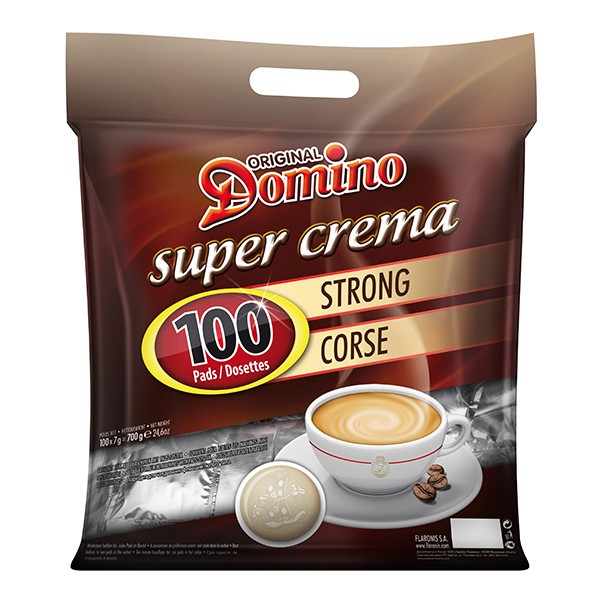 Domino® Kaffeepads STRONG - 100 Pads im Megabeutel