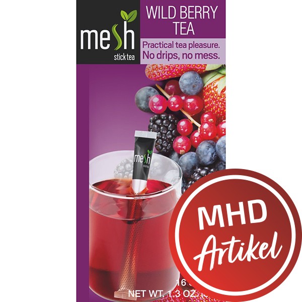 Mesh Tea Sticks Wild Berry 16 Stück** - MHD: 14.08.2022 !