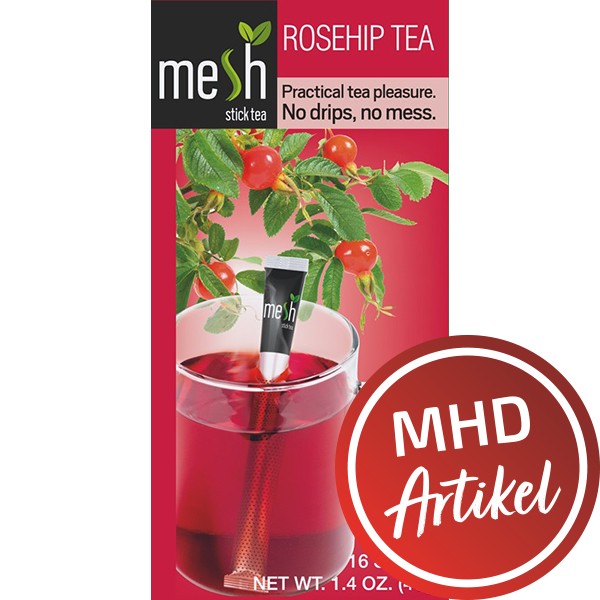 Mesh Tea Stick Roseship Tea/Hagebutte Tee 16 Stück - MHD: 20.08.2022