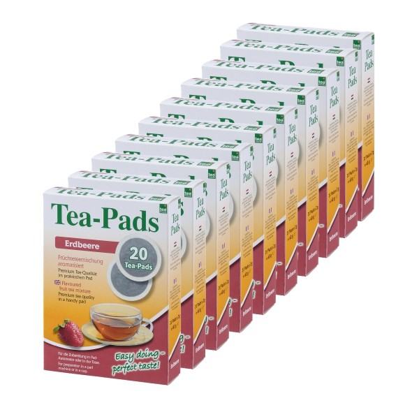 Teepads Tea-Friends Erdbeere 10 x 20 Pads
