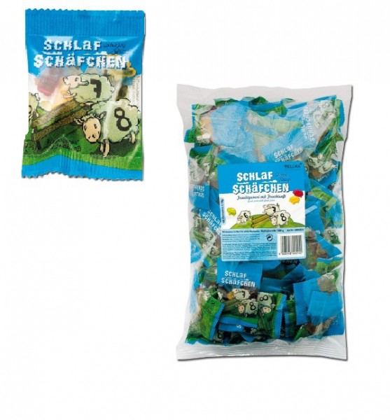 Hellma Fruchtgummi Schlaf Schäfchen 100 Mini-Beutel à 8,5 g (im Polybeutel) *