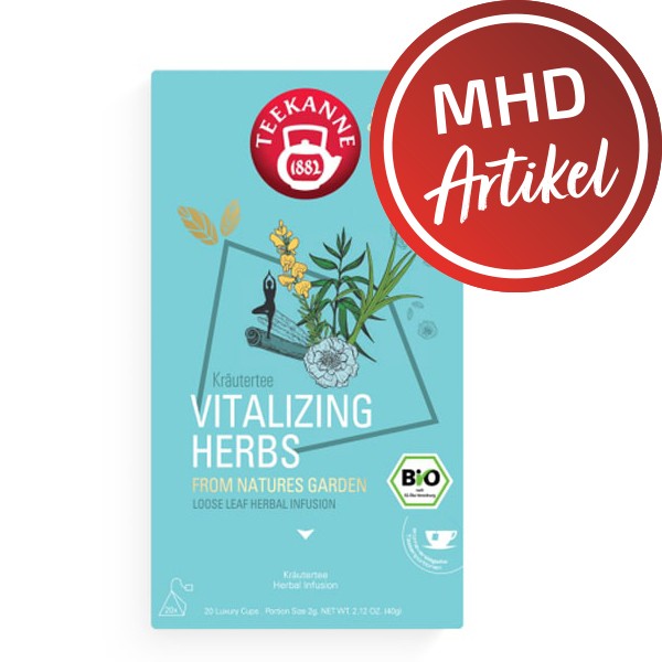 Teekanne Selected Vitalizing Herbs Luxury Cup - MHD: 31.08.2024 !!! - 25 x 2 g (neue Verpackungsgröß
