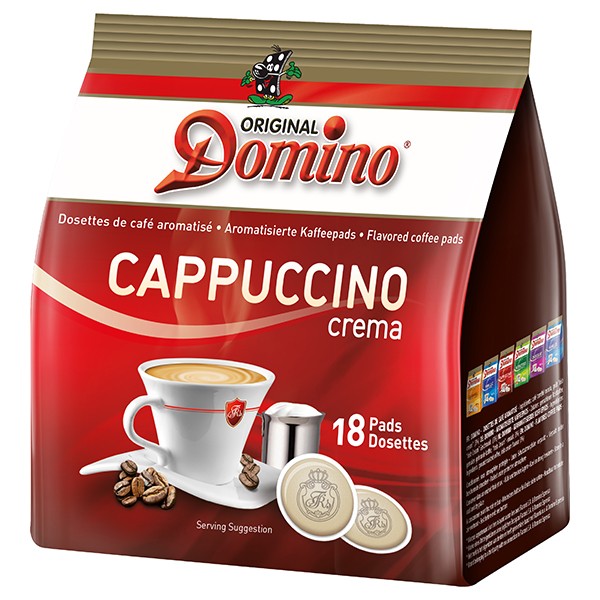 Domino® CAPPUCCINO - 18 aromatisierte Kaffeepads