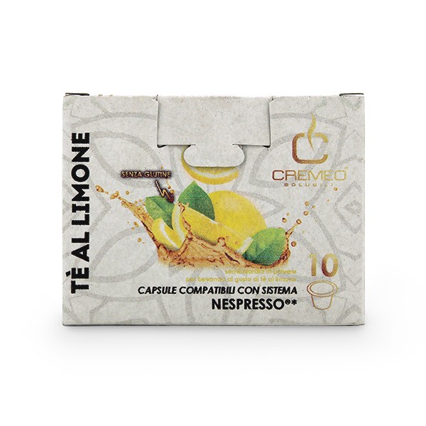 CREMEO Linea Solubili TÈ AL LIMONE / ZITRONENTEE - 10 Teekapseln Nespresso ® kompatibel