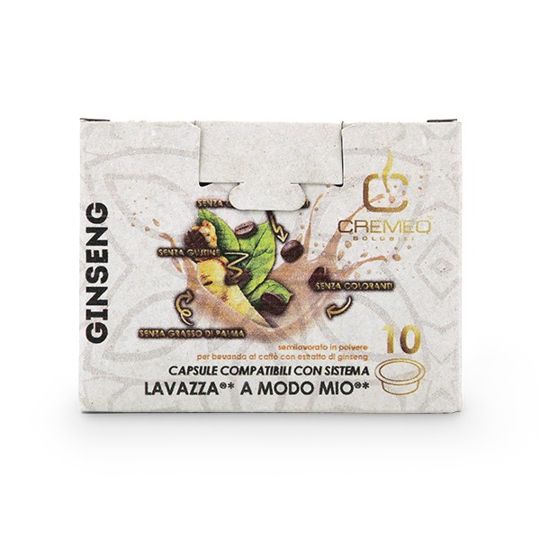 CREMEO Linea Solubili GINSENG DOLCE - 10 Kapseln Lavazza a Modo Mio ®* kompatibel