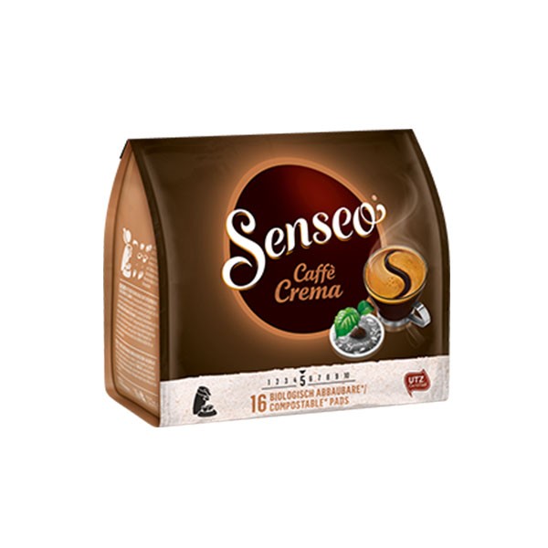 Kaffeepads Senseo® Caffè Crema - 16 biologisch abbaubare Pads