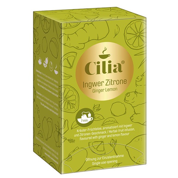 Cilia ® Tee INGWER ZITRONE - 20 Teebeutel à 1,5 g