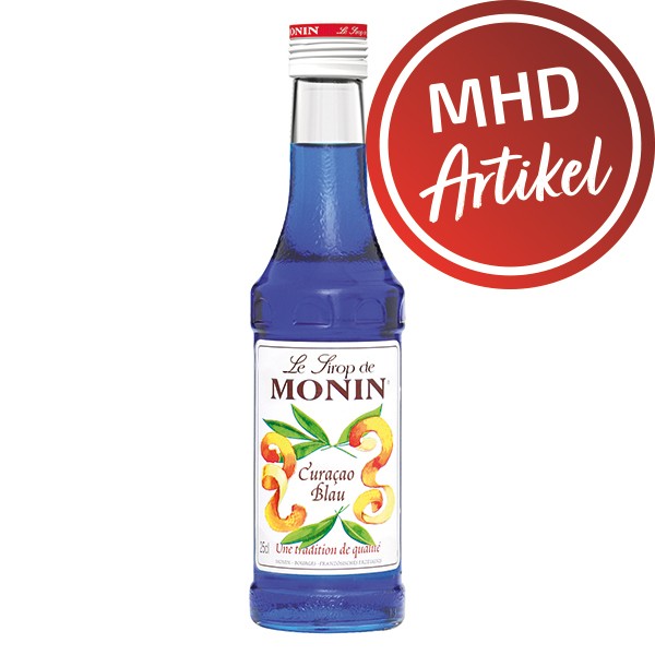 Monin-Sirup Blue Curaçao - 250 ml - MHD: 30.11.2022