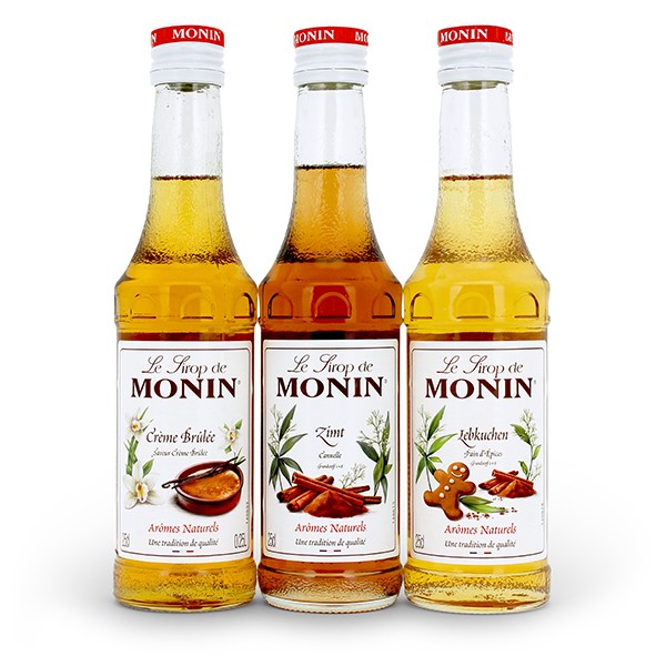 Monin-Sirup 3 x 250 ml - Kaffee Winter-Set