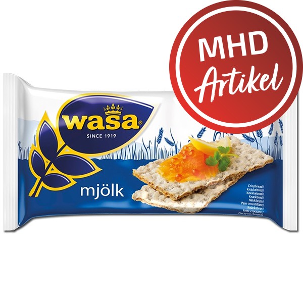 Wasa Mjölk - Knäckebrot 120 Stück - MHD: 30.11.2022