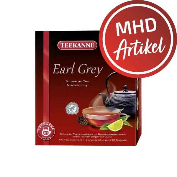 Teekanne Earl Grey 100er - MHD: 30.06.2022