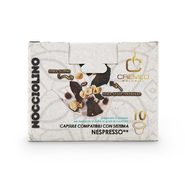 CREMEO Linea Solubili NOCCIOLINO / NUSS - 10 Kapseln Nespresso ® kompatibel
