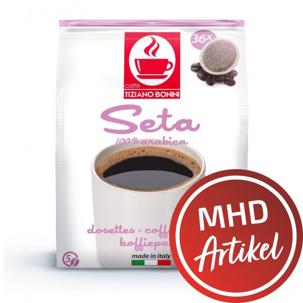 Caffè Bonini Kaffeepads Seta 36er - MHD: 06.04.2023