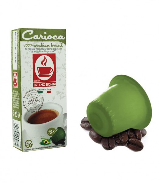 Caffè Bonini CARIOCA - 10 Kompatible Kapseln Nespresso ®*