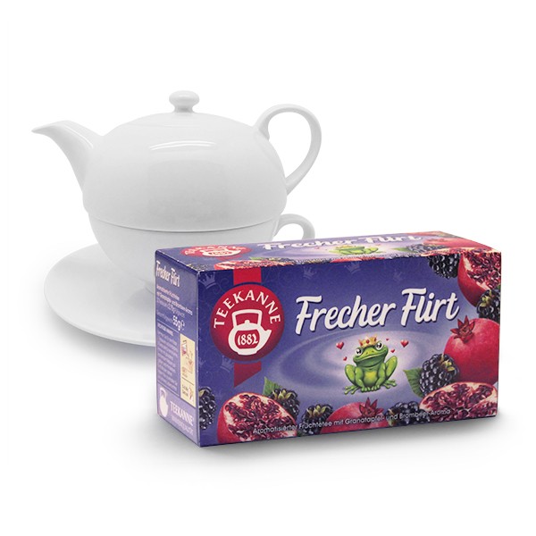 Teekanne Tea for One-Set + Frecher Flirt - 20 Beutel à 2,75 g