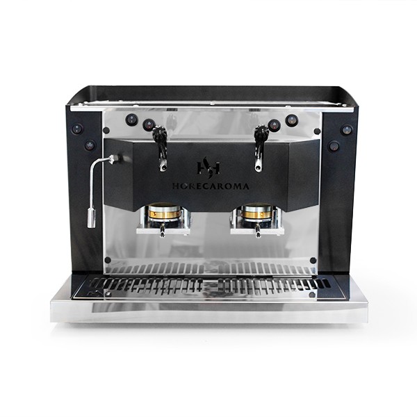 Aroma® Bar 2.0 schwarz-Edelstahl (OTTONE) - Espressomaschine für ESE-Pads