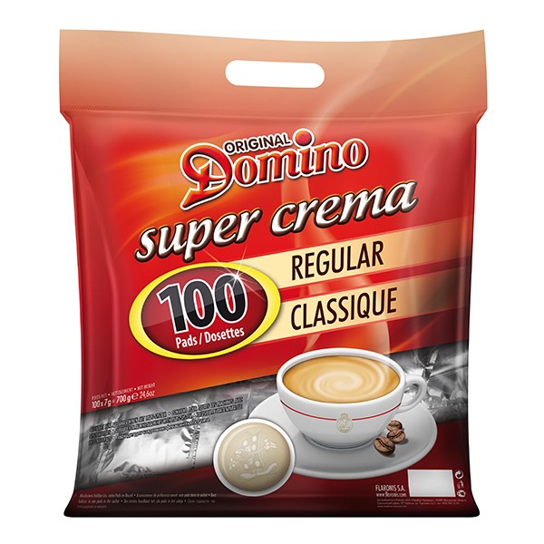 Domino® Kaffeepads REGULAR - 100 Pads im Megabeutel