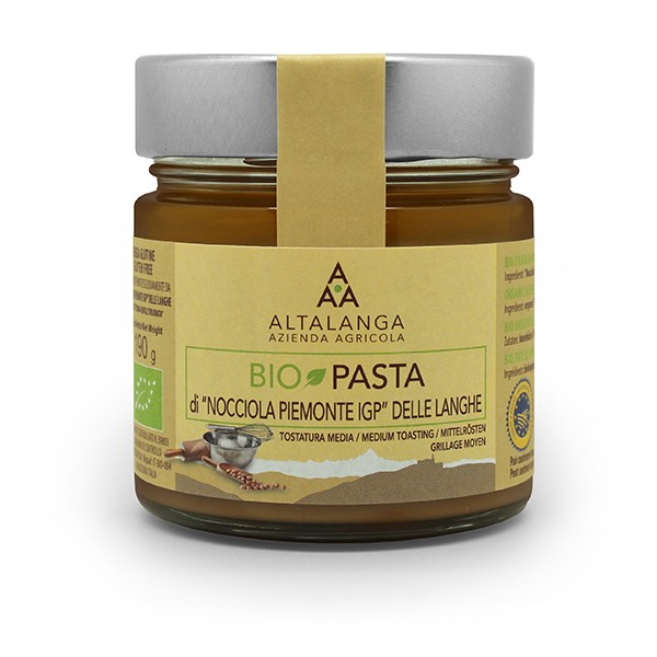 AltaLanga - Bio Haselnussmus geröstet - Nocciola Piemonte IGP - 190 g