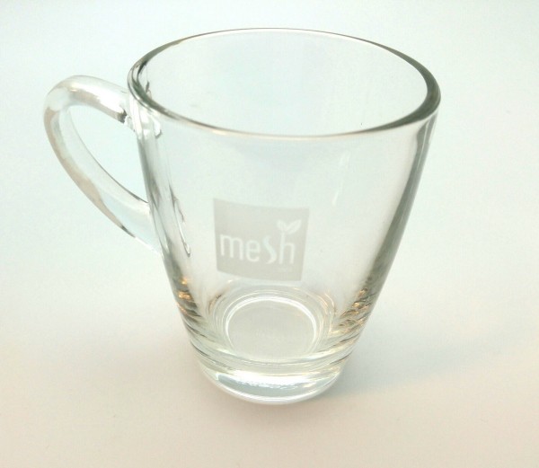 Mesh Tee-Glas 280 ml mit Gravur