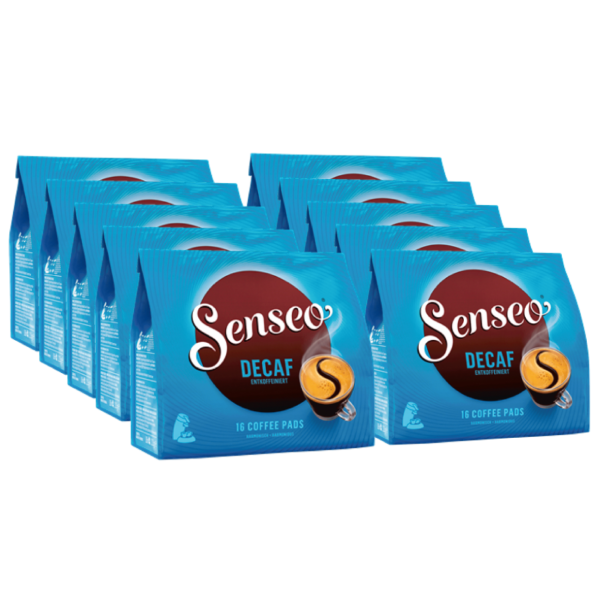 Kaffeepads Senseo ® Entkoffeiniert - 10 x 16 biologisch abbaubare Pads