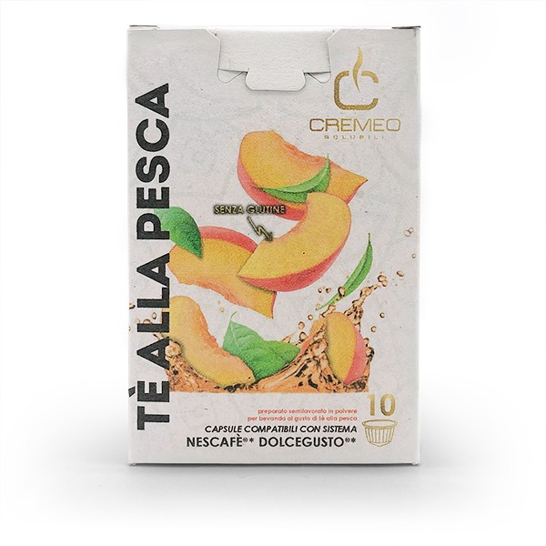 CREMEO Tè alla Pesca / Pfirsichtee - 10 Teekapseln Dolce Gusto ®* kompatibel