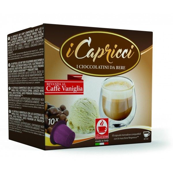 Bonini iCapricci Caffè Vaniglia / Vanille Kapseln Nespresso ®* - MHD: 01.02.2020
