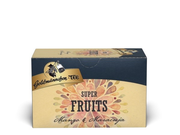 Goldmännchen Tee SUPER FRUITS Mango-Maracuja - 20 Tassenbeutel