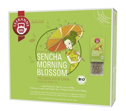 Teekanne Selected Sencha Morning Blossom Luxury Bag - 20 Kannenportionen à 4 g
