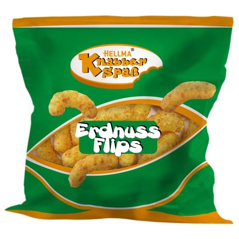 Hellma Knabberspaß Erdnussflips 10 x 8 g - MHD: 15.09.2022