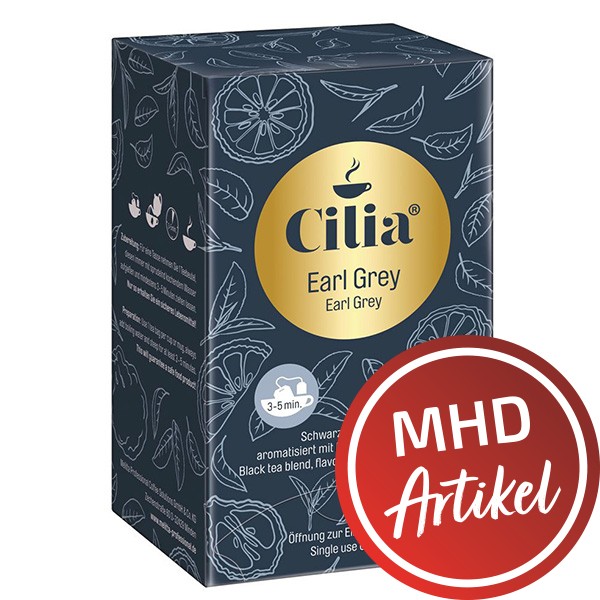 Cilia ® Tee EARL GREY - 20 Teebeutel à 1,75 g - MHD: 18.09.2022