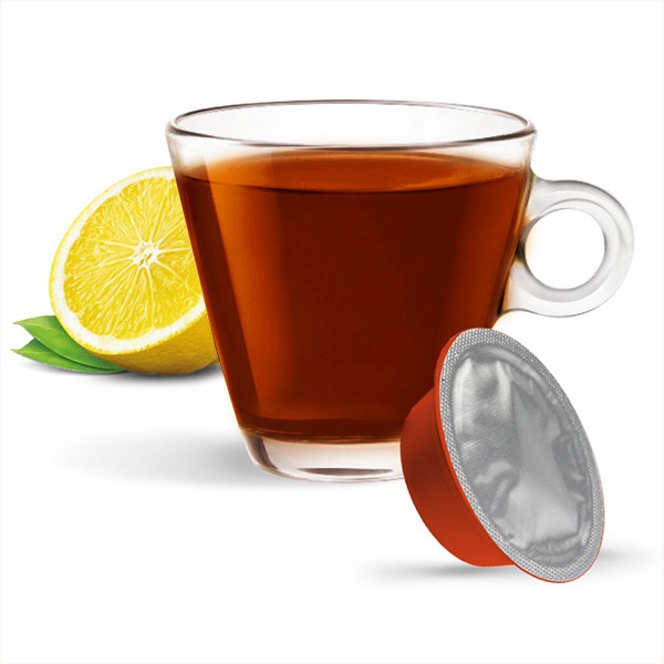 Bonini Tè al Limone / Schwarzer Tee mit Zitrone - 10 Teekapseln Lavazza a Modo Mio ®* kompatibel