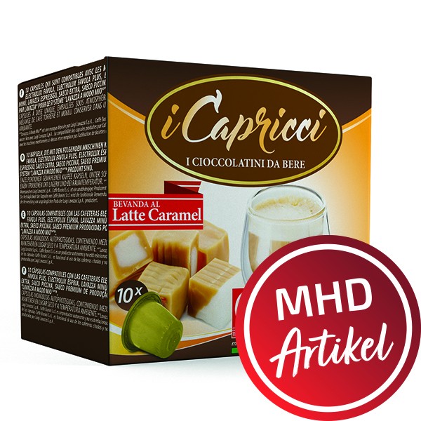 Bonini iCapricci Latte Caramel / Karamell 10 kompatible Kapseln Nespresso ®* - MHD: 30.05.2023