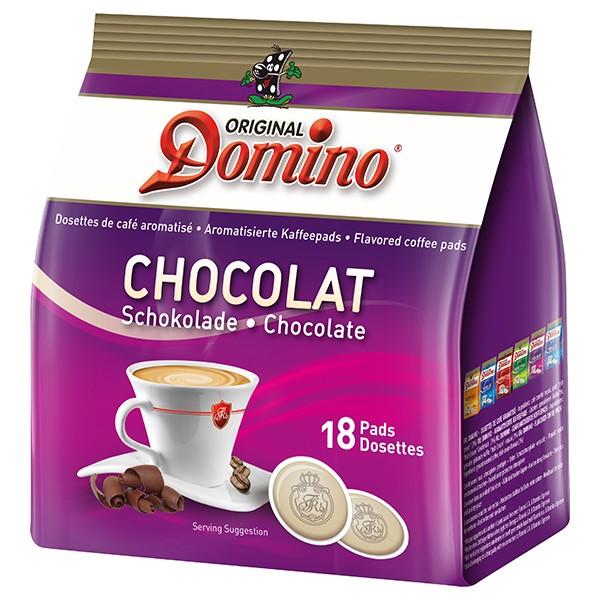 Domino® SCHOKOLADE - 18 aromatisierte Kaffeepads