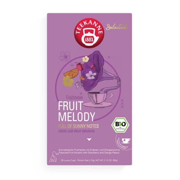 Teekanne Selected Fruit Melody Luxury Cup - 20 x 2,75 g - MHD: 31.01.2022