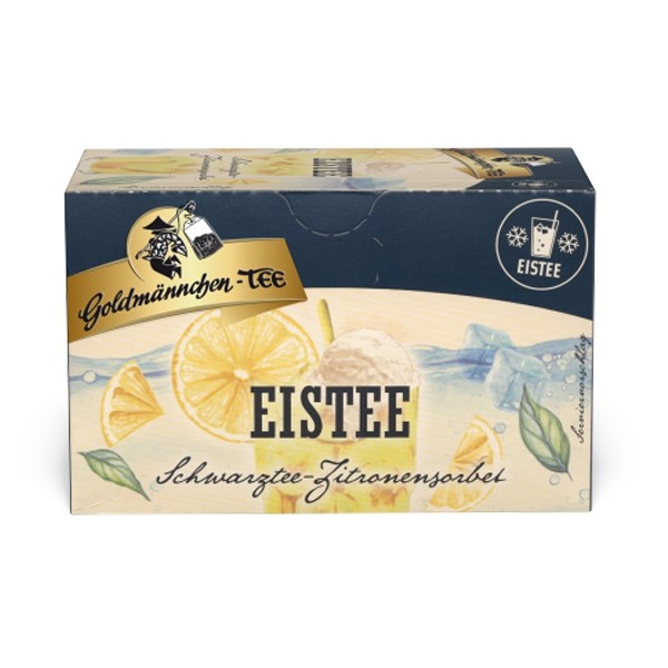 Goldmännchen Tee EISTEE Schwarztee Zitronensorbet - 20 Tassenbeutel