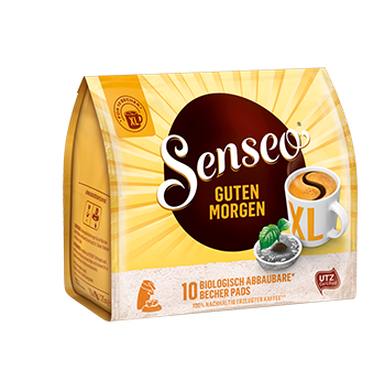 Kaffeepads Senseo® Guten Morgen XL - 10 biologisch abbaubare Becher Pads