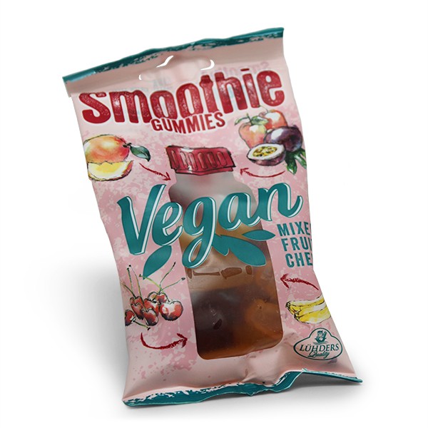 Lühders Fruchtgummi - Smoothie Gummies Kiba-Exotic - Vegan - 80 g Beutel
