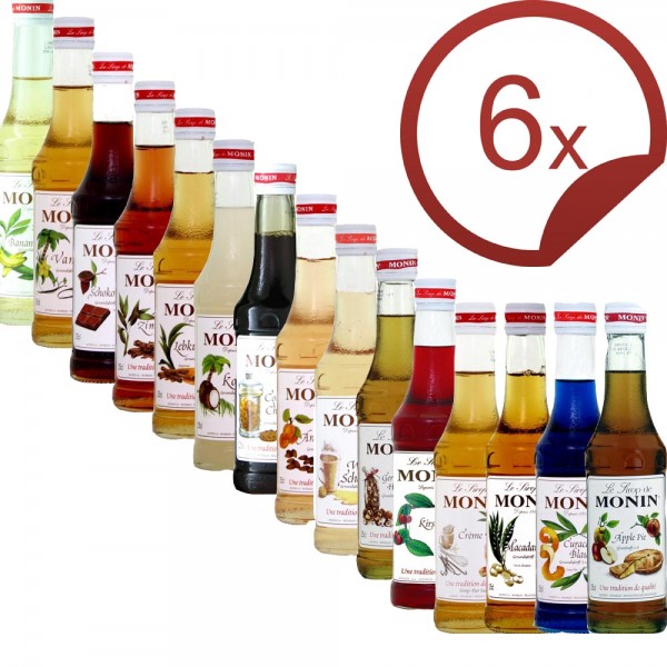 Monin-Sirup 6er Set - zur Auswahl