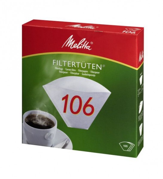 Melitta® Filtertüten 106 (Pa 106 G), 100 Stück